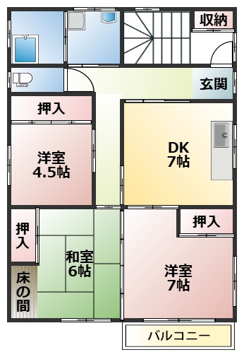 ハイツ栄の間取り