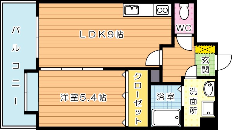 【ＦＯＲＴＵＮＡＴＥ砂津の間取り】