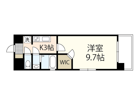 広島市中区十日市町のマンションの間取り