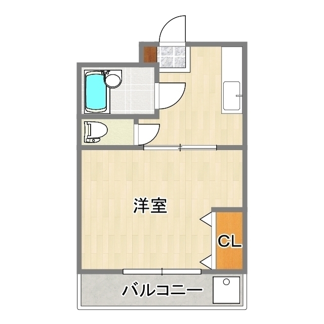 マンションＫの間取り