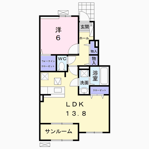 エリタージュ　Iの間取り