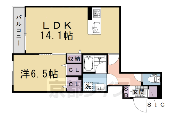 ＫＡＮＯＮ宇多野の間取り