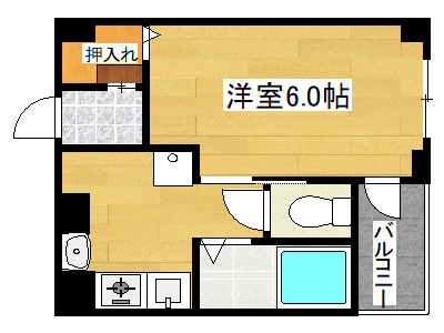 シャトレ六甲の間取り