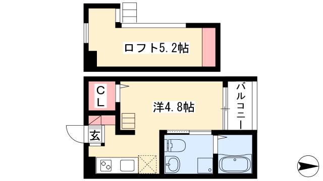 CREA遠若の間取り