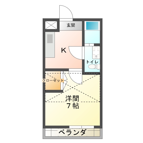 キャロットハウス５番館の間取り