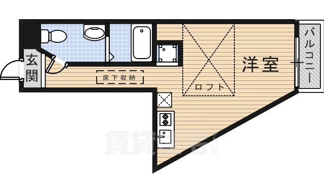 茨木市総持寺のマンションの間取り