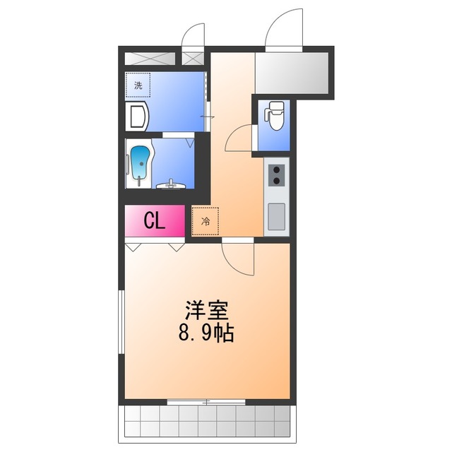 高石市綾園のアパートの間取り