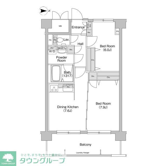 コンフォリア東品川の間取り