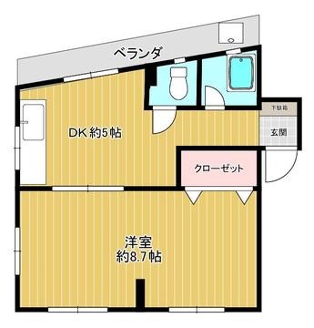 呉市伏原のマンションの間取り