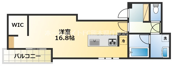 熊本市南区日吉のマンションの間取り