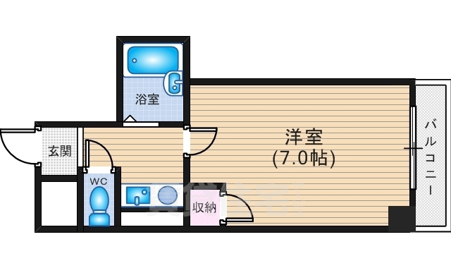 広島市西区天満町のマンションの間取り