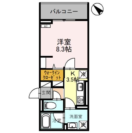 Ｄ-ＲＯＹＡＬ中央 ＷＥＳＴ 201の間取り