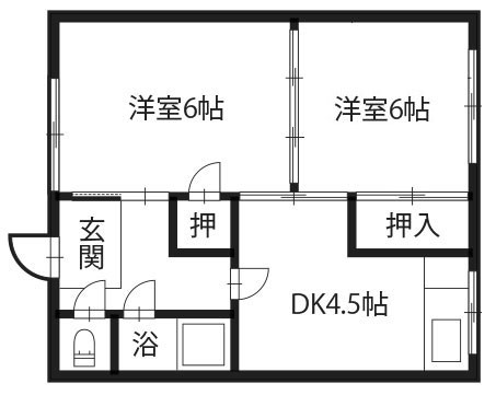 住吉マンションの間取り