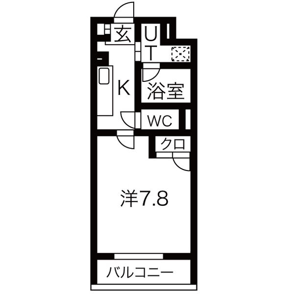 名古屋市千種区神田町のマンションの間取り