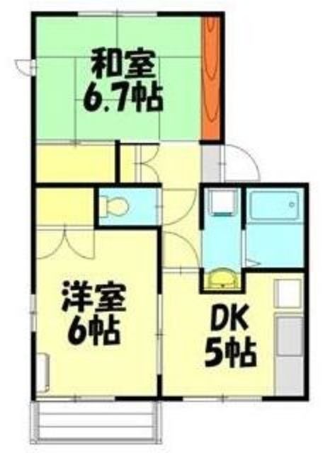 町田市金森東のアパートの間取り