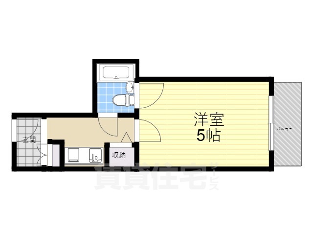 吹田市佐井寺のマンションの間取り