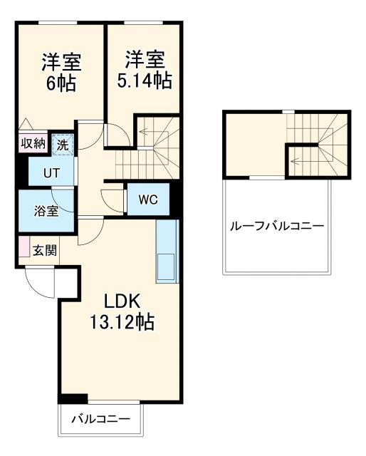 名古屋市南区豊田のマンションの間取り