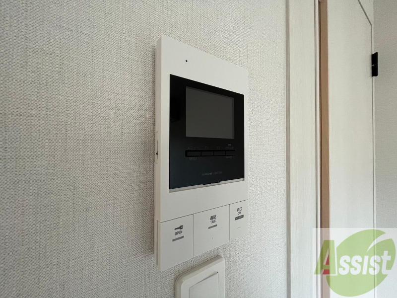 セキュリティ　インターホンで来客確認ができます。安心ですね。