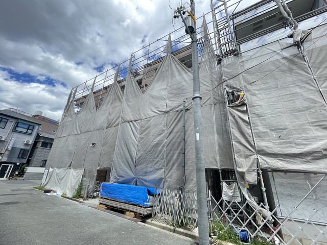 エントランス　建設中