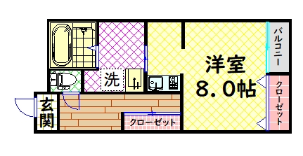 フォーレスト中百舌鳥の間取り写真