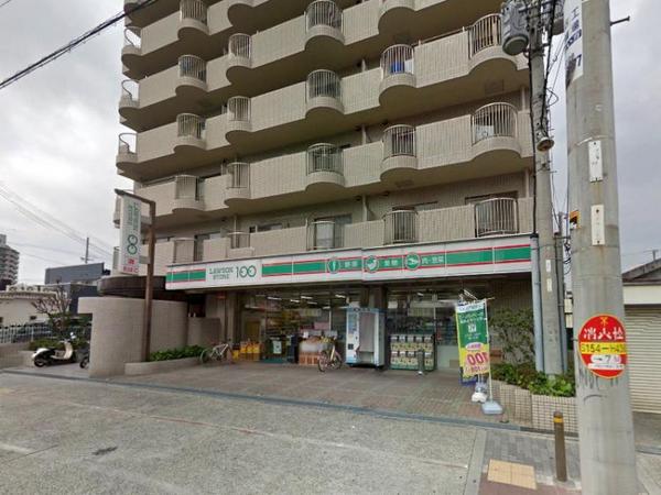 コンビニ　ローソンストア100平野南店（コンビニ）まで214m