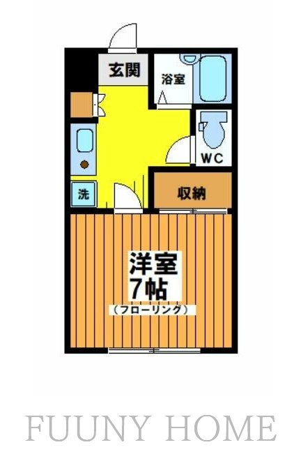京王線 明大前駅 徒歩7分 3階建 築37年の間取り写真
