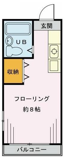 京王井の頭線 高井戸駅 徒歩5分 2階建 築39年の間取り写真