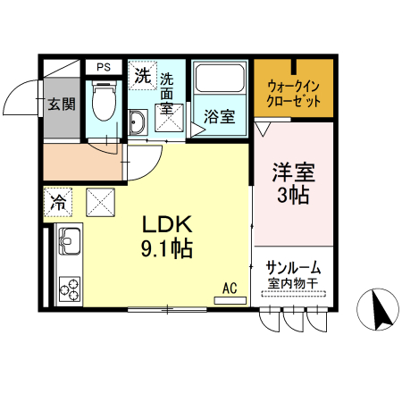 ベルエア岐阜の間取り写真