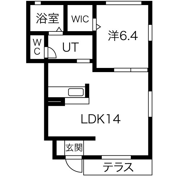 グリーンハウス姫Bの間取り