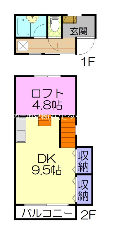 【パーセルNAKAHARAの間取り】