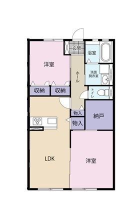 伊東市川奈のアパートの間取り