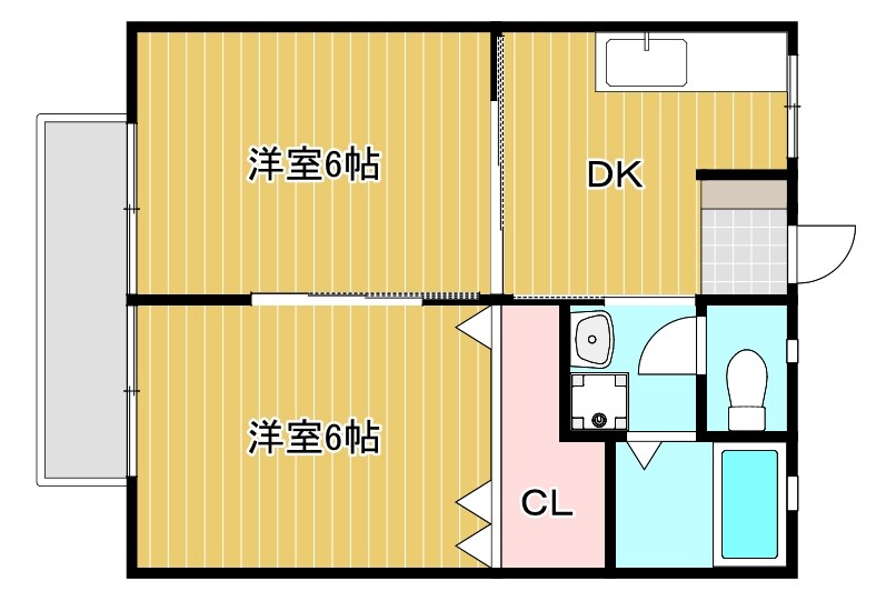 ハイツ田園の間取り