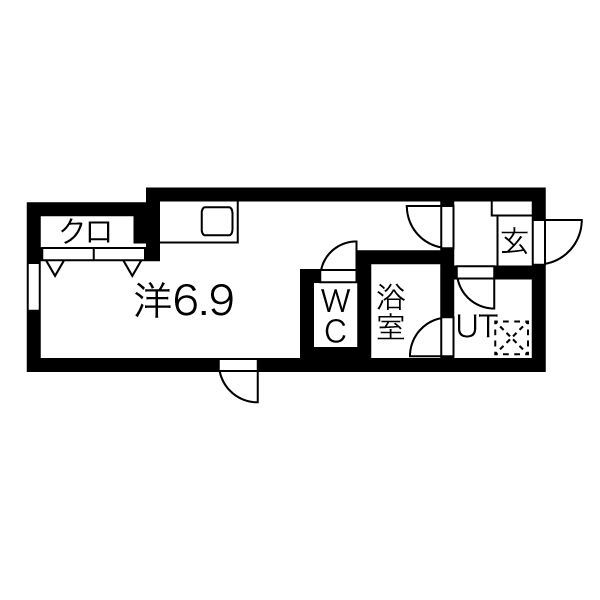 愛知県名古屋市南区観音町５（アパート）の賃貸物件の間取り