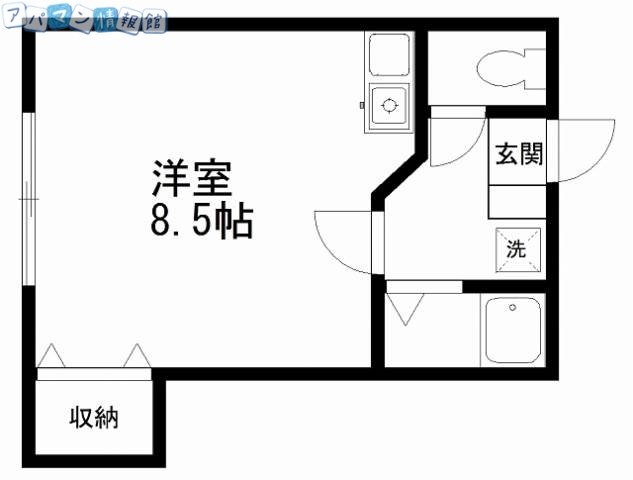 ハイツ学の間取り