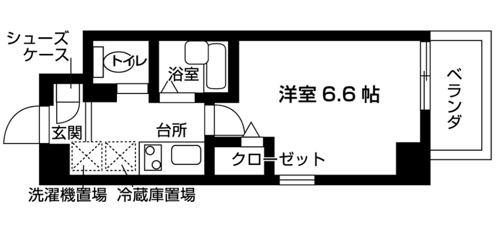 東京都中野区上鷺宮４（マンション）の賃貸物件の間取り