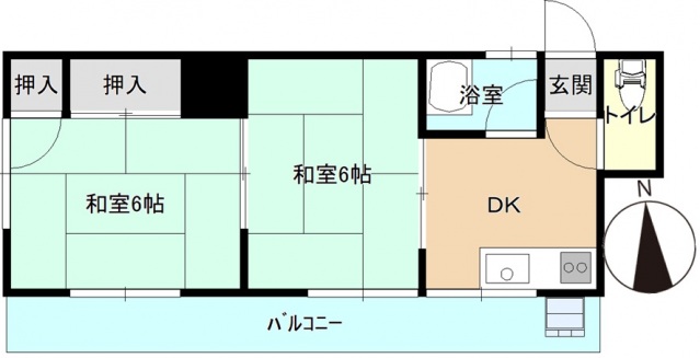 若草荘の間取り