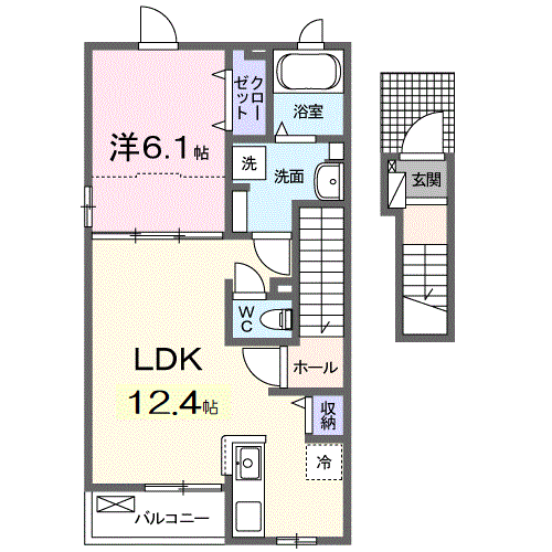 【さいたま市大宮区三橋のアパートの間取り】