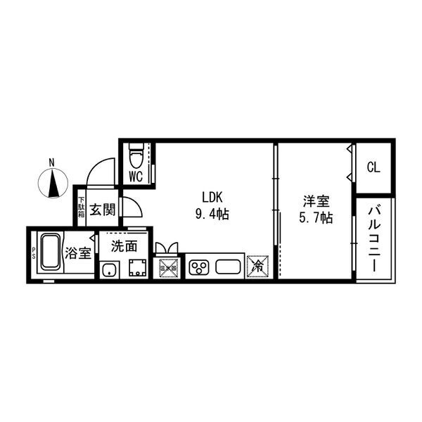 仮称)森河内西1丁目計画の間取り