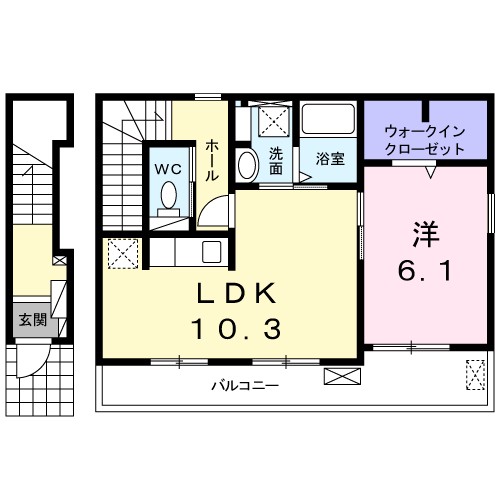 メゾン　ド　ソレイユ　東岸和田の間取り