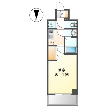 【名古屋市西区幅下のマンションの間取り】