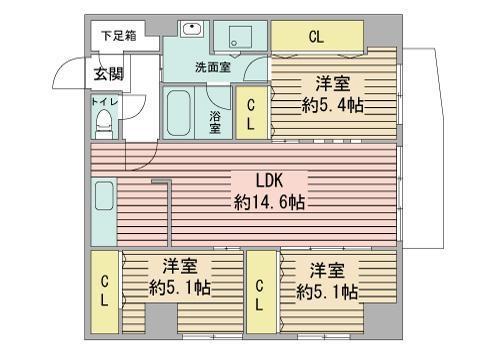 スペチアーレ伏見の間取り