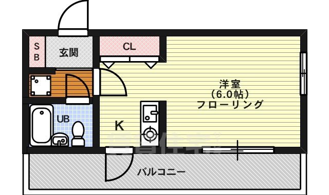 リバティ西陣の間取り