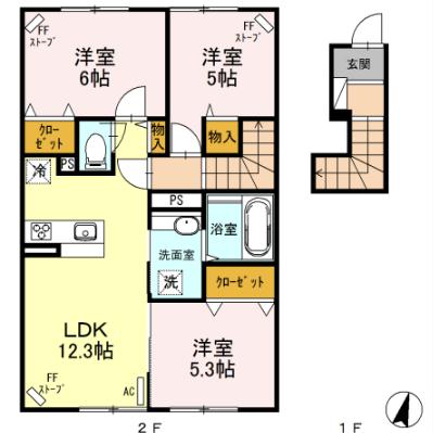 Flat Exceed~フラットエクシード~の間取り