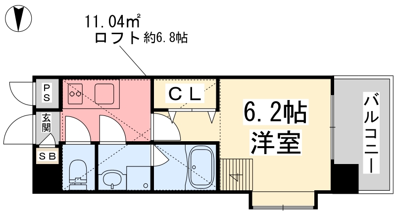 ドルーク道後今市の間取り