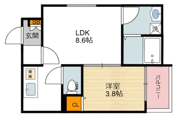 【D porta Seleneの間取り】