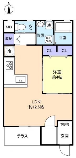 リアン緑が丘Ａ棟の間取り