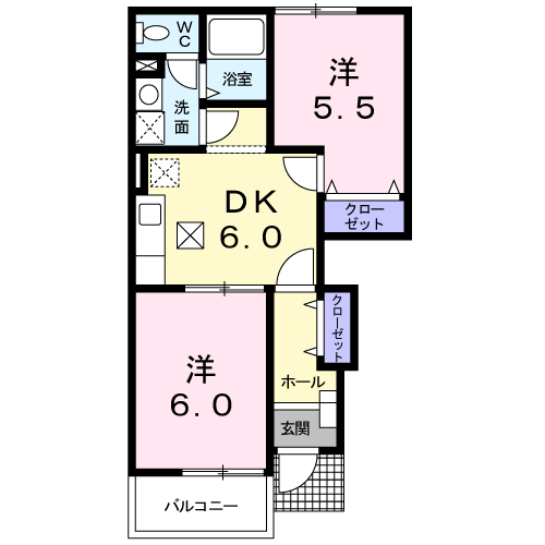 ドゥ　メゾン　Ａの間取り