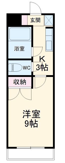 袋井市堀越のマンションの間取り