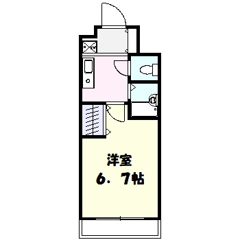 川崎市高津区下作延のマンションの間取り