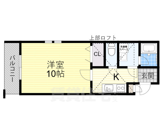 堺市堺区老松町のアパートの間取り